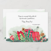 Festliche Boxtagskarte Feiertagskarte (Vorne/Hinten)