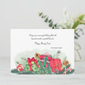 Festliche Boxtagskarte Feiertagskarte (Stehend Vorderseite)