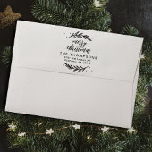 Festliche Branchen Frohe Weihnachtsfeier Rücksende Gummistempel