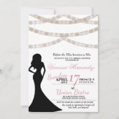 Festliche Brautdusche Einladung (Vorderseite)