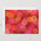 Festliche Bubbles und Lights Holiday Einladung (Rückseite)