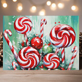 Festliche Candy Cane und Peppermint Weihnachten