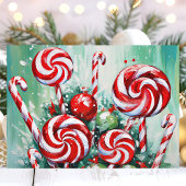 Festliche Candy Cane und Peppermint Weihnachten