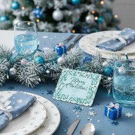 Festliche Candy Canes Peppermint Rechteckiger Pappuntersetzer