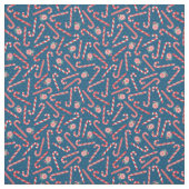 Festliche Candy Canes Stoff (Muster)