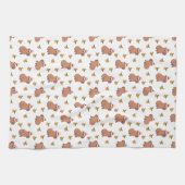 Festliche Capybara Weihnachten Geschirrtuch (Horizontal)