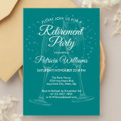 Festliche Champagnerfeier für Damen im Ruhestand Einladung