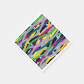 Festliche chaotische Wavy-Linien Serviette (Ecke)