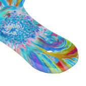 Festliche Chartreuse und Blue Dahlia Blume Petals Schneidebrett (Ecke)