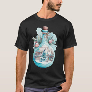 Festliche Chemikerin-Mädchen-Wasserfarben-Wissensc T-Shirt