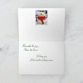 Festliche Covered Bridge Urlaubskarte Feiertagskarte (Innenseite)