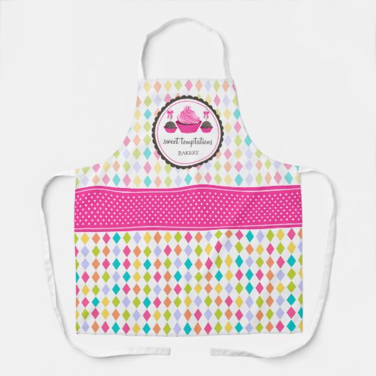 Festliche Cupcake-Pop Schürze (Vorderseite)