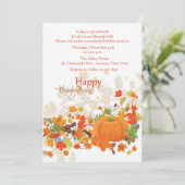 Festliche Dank-Erntedank-Einladung Einladung (Stehend Vorderseite)