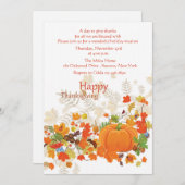 Festliche Dank-Erntedank-Einladung Einladung (Vorne/Hinten)