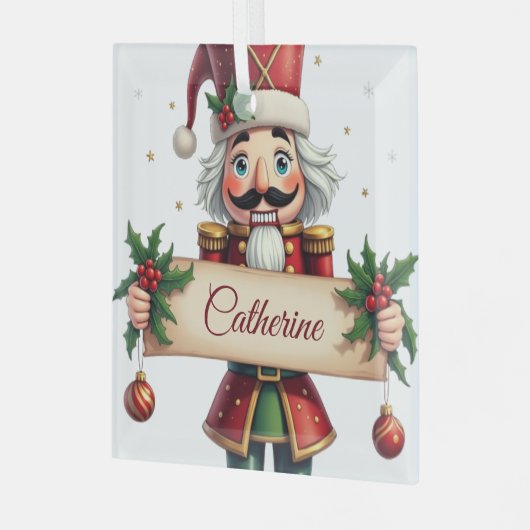 Festliche Dekoration Personalisierter Nutcracker W (Vorderseite links)