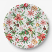Festliche Dekoration Weihnachten Pappteller (Vorderseite)