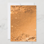 Festliche Dekorationen Goldene Weihnachtsgesellsch Einladung (Rückseite)