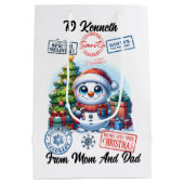 Festliche Dekorationen Mittlere Geschenktüte (Rückseite)