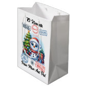 Festliche Dekorationen Mittlere Geschenktüte (Rückseite Schrägansicht)