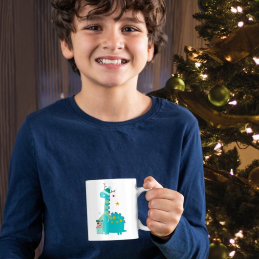 Festliche Dinosaurier Sterne Kindername Liebe Sant Kaffeetasse