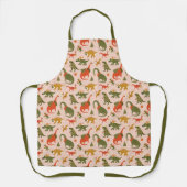 Festliche Dinosaurier Weihnachtsbaum Urlaubsmuster Schürze (Vorderseite)