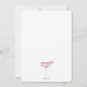 Festliche Drinks Party essen Drink & Sei fröhlich! Einladung (Rückseite)