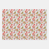 Festliche Dschungeltiere Party Weihnachten Geschenkpapier Set (Vorderseite 2)