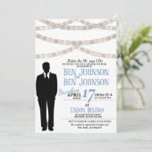 Festliche Duschkabine Einladung (Stehend Vorderseite)