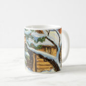 Festliche Eichhörnchen Winter-Tasse Kaffeetasse (VorderseiteRechts)
