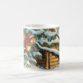 Festliche Eichhörnchen Winter-Tasse Kaffeetasse (Mittel)
