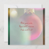 Festliche Einladung (Rückseite)