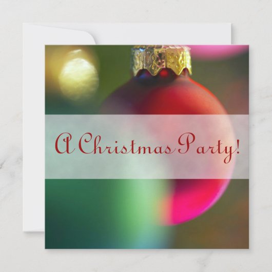 Festliche Einladung (Vorderseite)