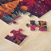 Festliche Elche mit Weihnachtsgeschmack dekoriert Puzzle (Seite)