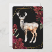 Festliche elegante Blume, zauberhafter Weihnachtsm Einladung (Rückseite)