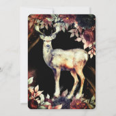 Festliche elegante Blume, zauberhafter Weihnachtsm Einladung (Rückseite)