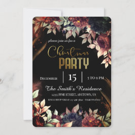 Festliche elegante Blume, zauberhafter Weihnachtsm Einladung