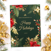 Festliche Elegante Business Berufliches Weihnachte Feiertagskarte