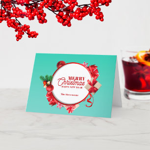 Festliche Elegante Ornamente Weihnachten Neujahr