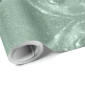 Festliche Elegante Script Mint Grün Frohe Weihnach Geschenkpapier (Rolleneckpunkt)