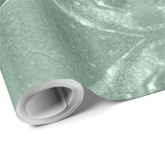 Festliche Elegante Script Mint Grün Frohe Weihnach Geschenkpapier (Rolleneckpunkt)