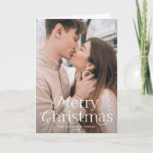 Festliche Eleganz Frohe Weihnachten Foto (Vorderseite)