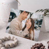 Festliche Eleganz Frohe Weihnachten Foto