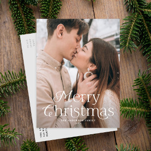 Festliche Eleganz Frohe Weihnachten Foto