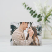 Festliche Eleganz Frohe Weihnachten Foto (Stehend Vorderseite)