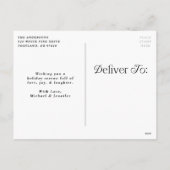 Festliche Eleganz Frohe Weihnachten Foto (Rückseite)