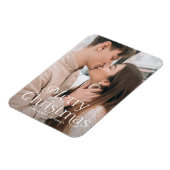 Festliche Eleganz Frohe Weihnachten Foto Magnet (Linke Seite)