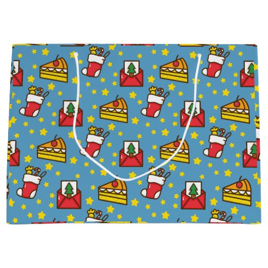 Festliche Eleganz Große Geschenktüte (Vorderseite)