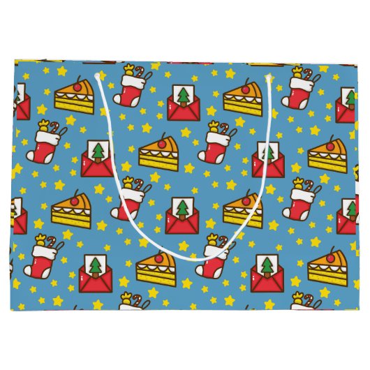 Festliche Eleganz Große Geschenktüte (Rückseite)