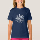 Festliche Eleganz Snowflake Winterweihnachtsdesign T-Shirt (Vorderseite)