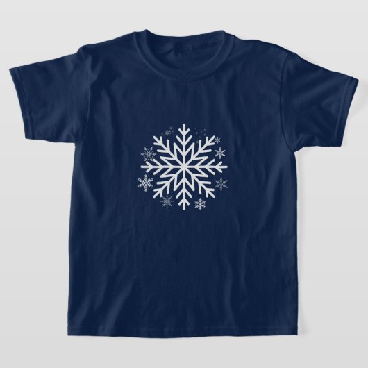 Festliche Eleganz Snowflake Winterweihnachtsdesign T-Shirt (Ablage )